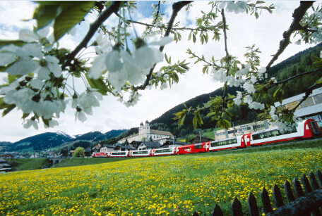 瑞士交通系统：瑞士环游火车之路